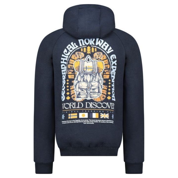 Vyriškas džemperis Geographical Norway Gakado DB 100, tamsiai mėlynas