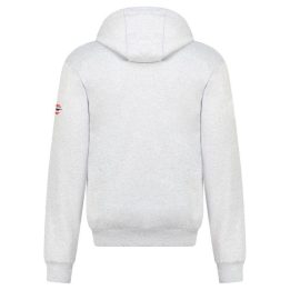 Vyriškas džemperis su gobtuvu Geographical Norway, pilkas melanžinis
