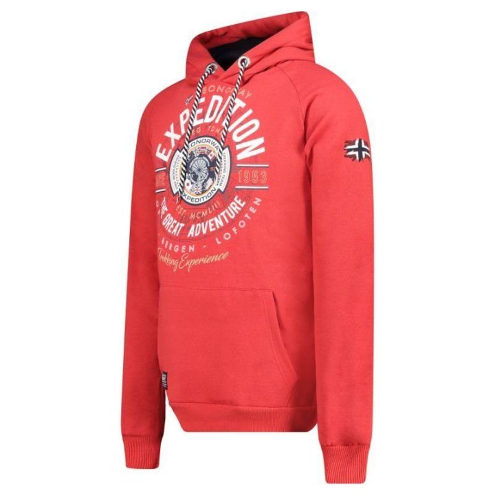 Vyriškas džemperis Geographical Norway Galdemar DB 100, raudonas