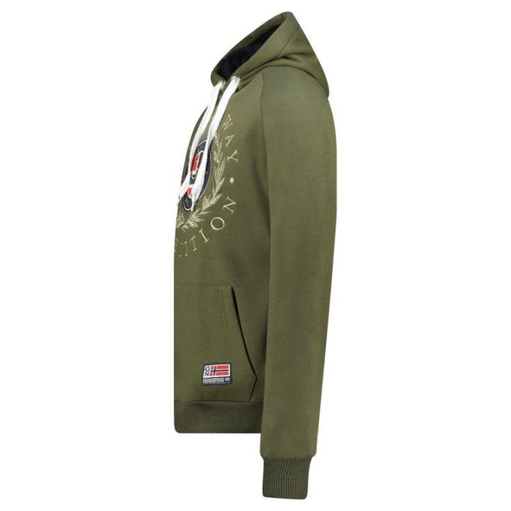 Vyriškas džemperis su gobtuvu Geographical Norway Giger, chaki