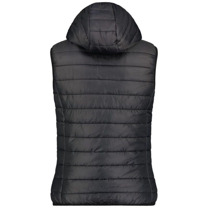 Liemenė mergaitėms su pašiltintu gobtuvu Geographical Norway, juoda