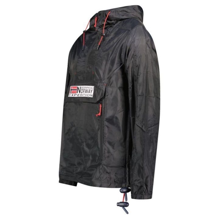 Vyriška striukė su hidrofobine danga Geographical Norway, juoda
