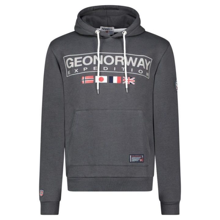 Vyriškas džemperis Geographical Norway Great DB 317, tamsiai pilkas