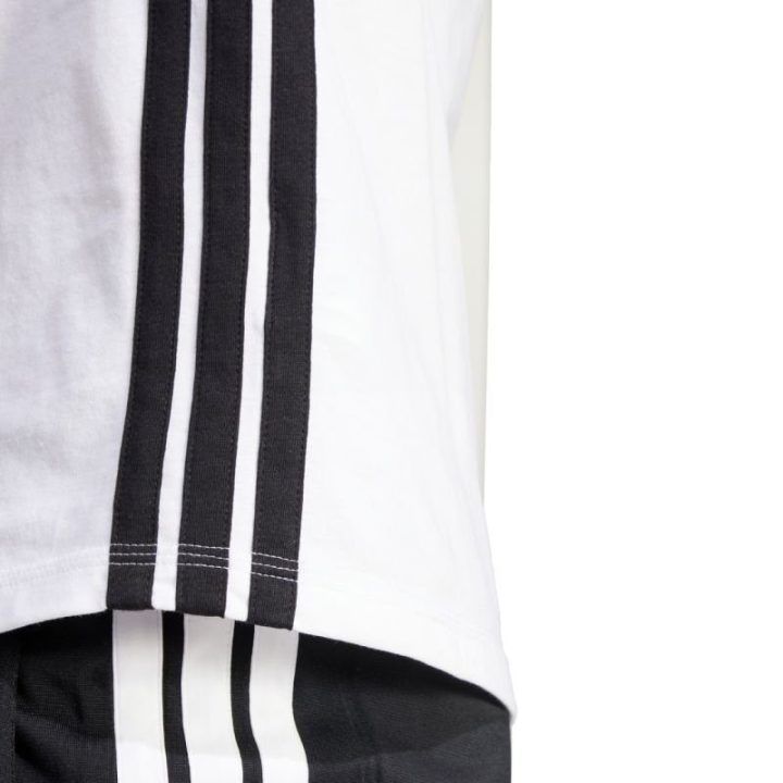 Moteriški marškinėliai adidas Essentials 3-Stripes, balti