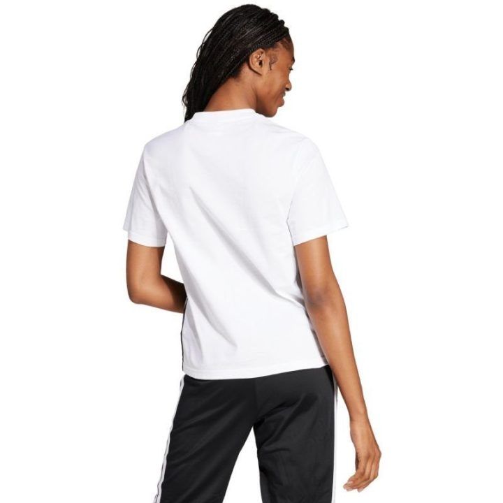 Moteriški marškinėliai adidas Essentials 3-Stripes, balti