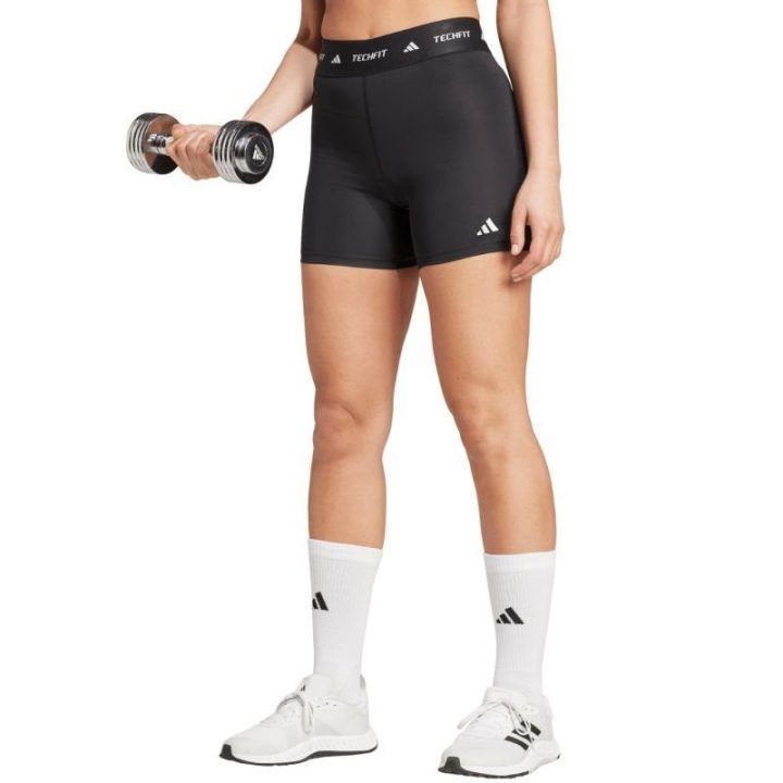 Moteriški kompresiniai šortai adidas TechFit, juodi