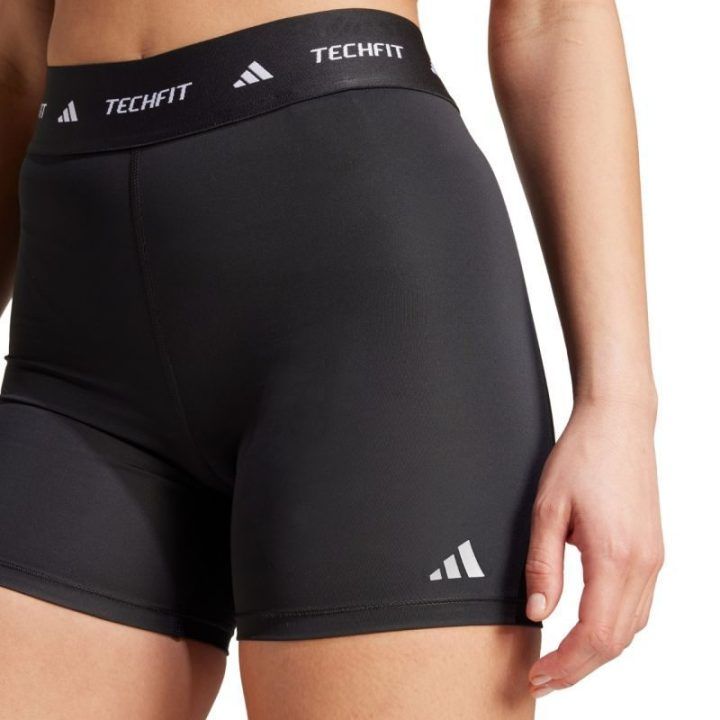 Moteriški kompresiniai šortai adidas TechFit, juodi