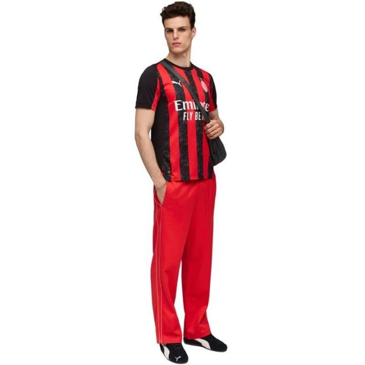 Vyriški namų futbolo marškinėliai Puma AC Milan, juodi ir raudoni