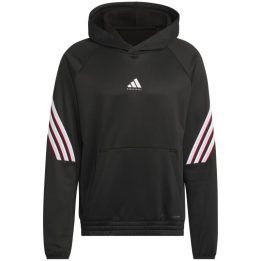 Vyriškas krepšinio džemperis su gobtuvu adidas Basketball Crazy Warm, juodas