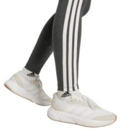 Moteriškos medvilninės tamprės adidas Essentials 3-Stripes, pilkos