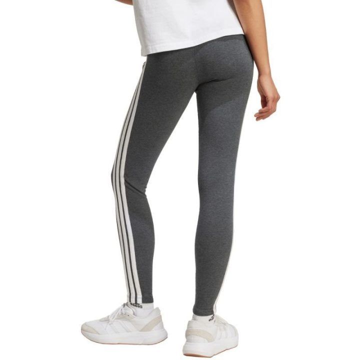 Moteriškos medvilninės tamprės adidas Essentials 3-Stripes, pilkos