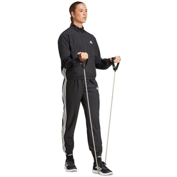 Moteriška striukė adidas Train Essentials 3-Stripes, juoda ir balta