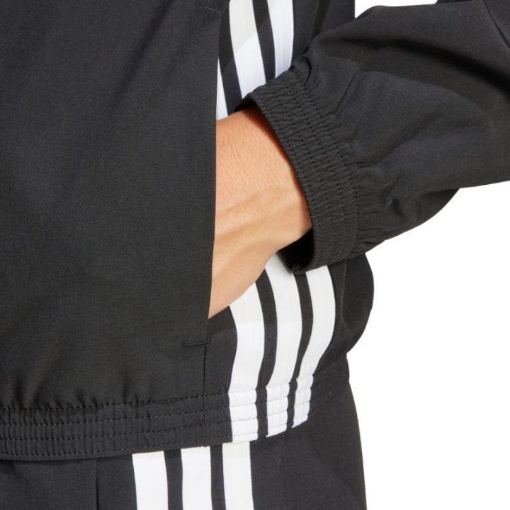 Moteriška striukė adidas Train Essentials 3-Stripes, juoda ir balta