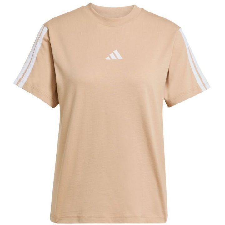 Moteriški medvilniniai marškinėliai adidas Essentials 3-Stripes Cotton