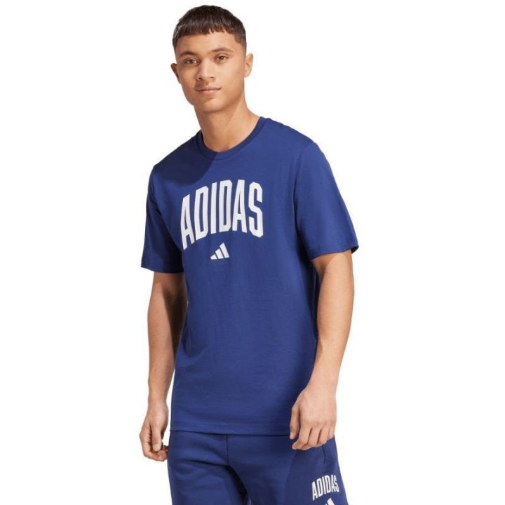 Vyriški marškinėliai adidas Collegiate Lineage Graphic, tamsiai mėlyni