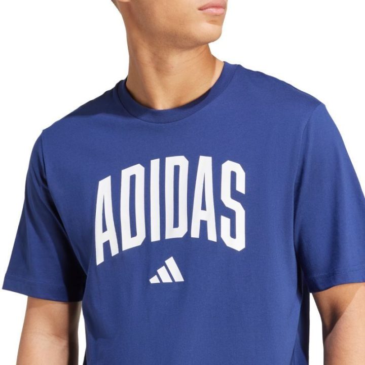 Vyriški marškinėliai adidas Collegiate Lineage Graphic, tamsiai mėlyni