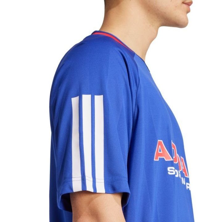 Vyriški laisvo kirpimo marškinėliai adidas House of Tiro, mėlyni