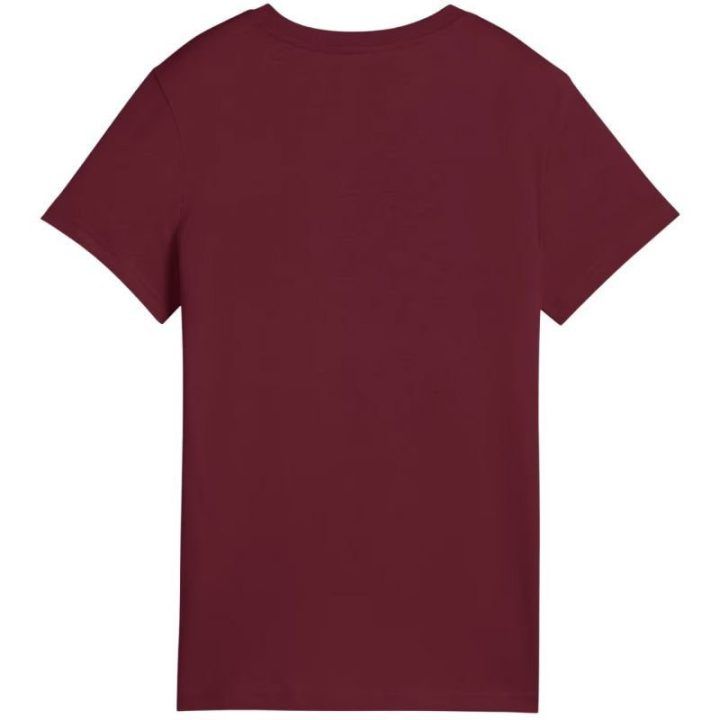 Moteriški medvilniniai marškinėliai Puma Ess No.1 Logo, bordo