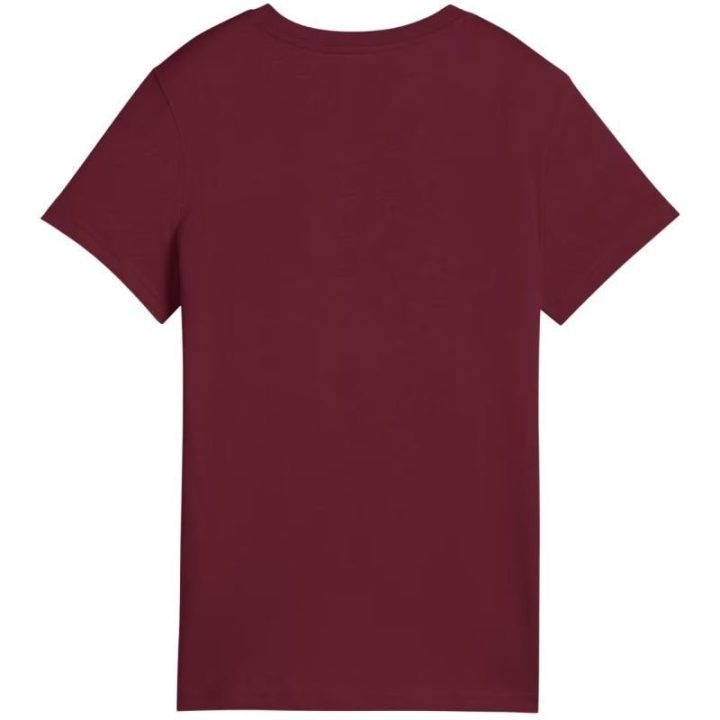 Moteriški medvilniniai marškinėliai Puma Ess No.1 Logo, bordo