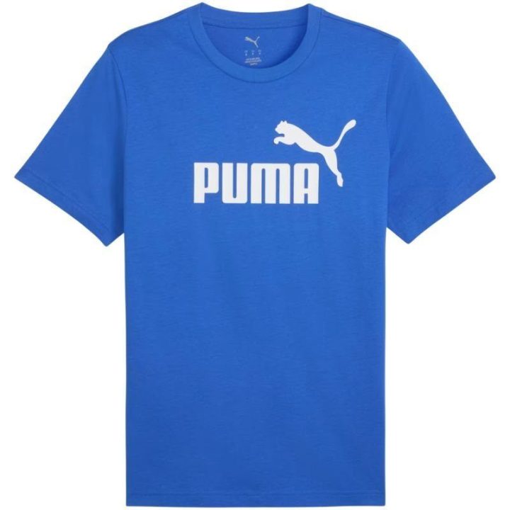 Vyriški medvilniniai marškinėliai Puma Ess No.1 Logo, mėlyni