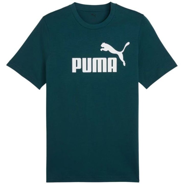 Vyriški medvilniniai marškinėliai Puma ESS No.1 Logo, žali