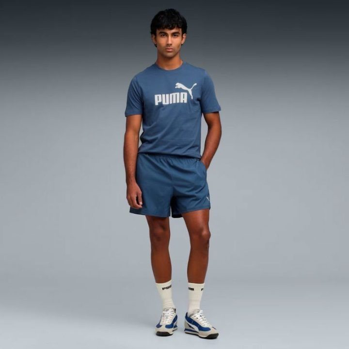Vyriški medvilniniai marškinėliai Puma Ess No.1 Logo Tee, mėlyni