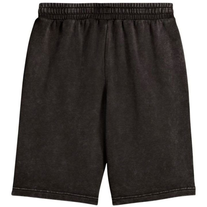 Vyriški šortai Puma Ess Elevated Relaxed Wash, juodi ir pilki
