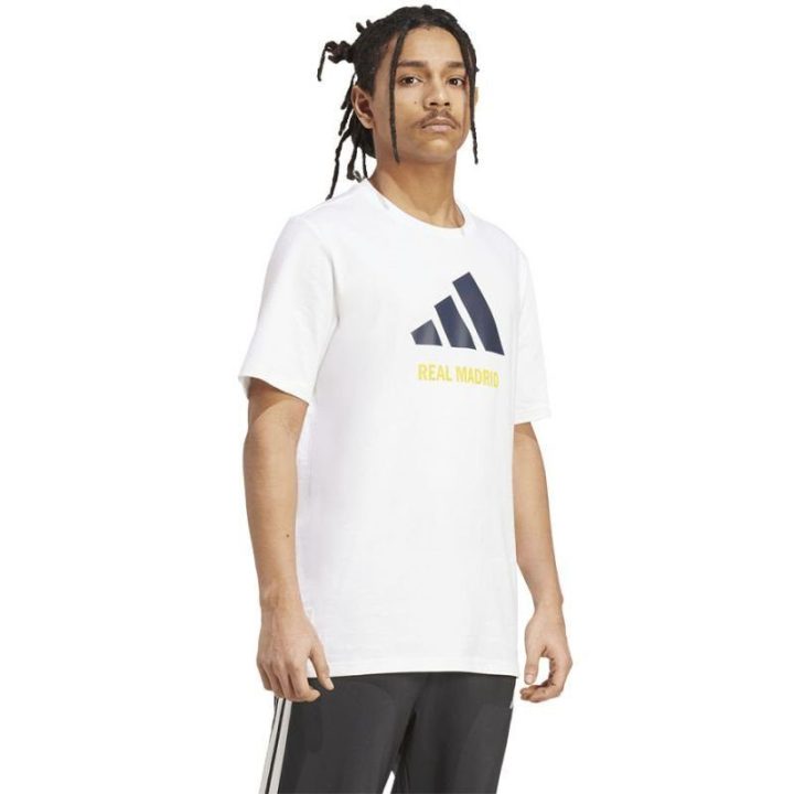 Vyriški medvilniniai marškinėliai su Real Madrid grafika adidas