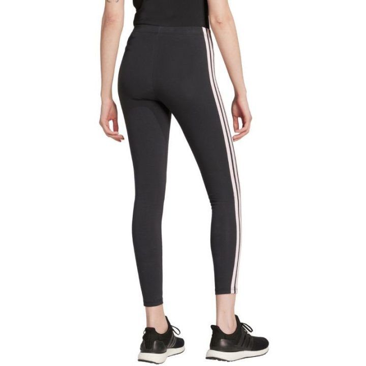 Moteriškos medvilninės tamprės adidas Essentials 3-Stripes, juodos