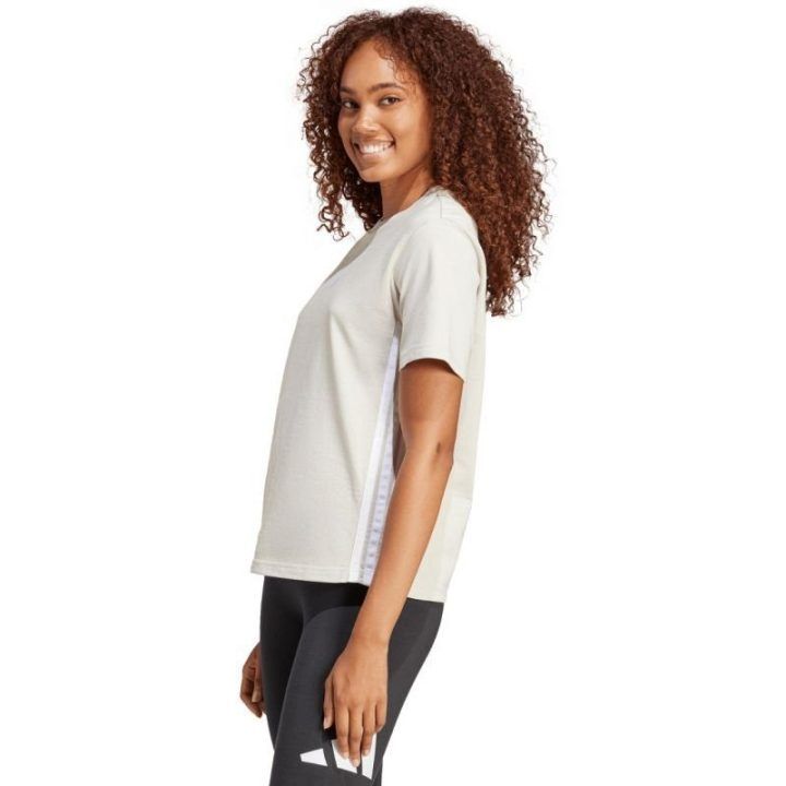 Moteriški medvilniniai marškinėliai adidas Essentials, pilki