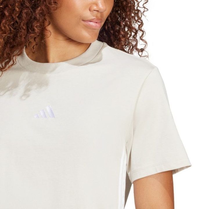 Moteriški medvilniniai marškinėliai adidas Essentials, pilki