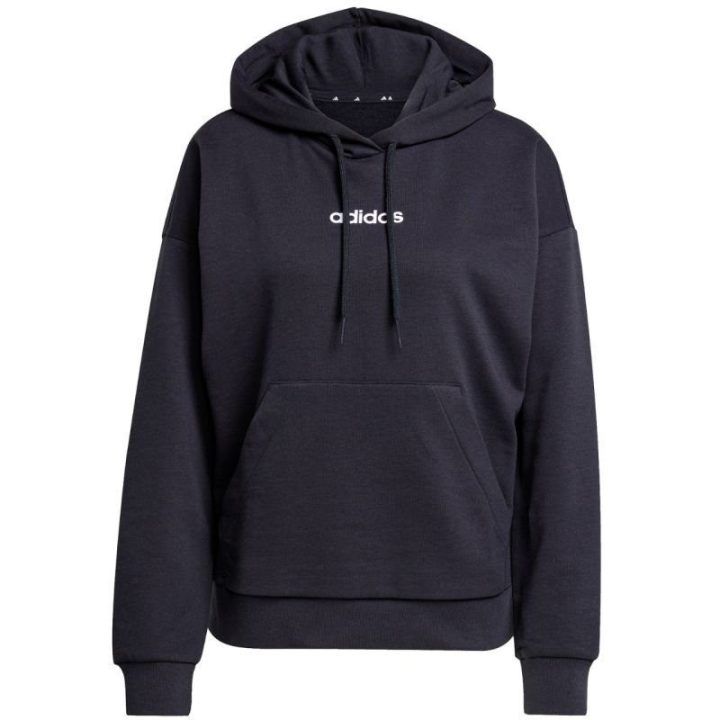 Moteriškas medvilninis džemperis su gobtuvu adidas Essentials Linear