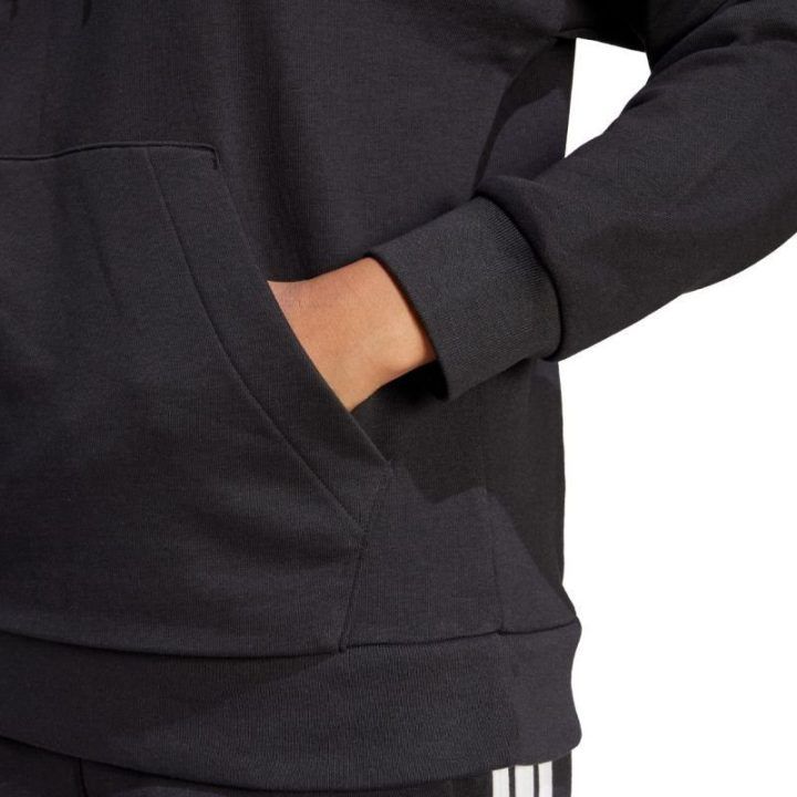 Moteriškas medvilninis džemperis su gobtuvu adidas Essentials Linear