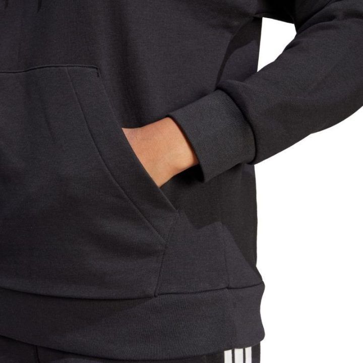 Moteriškas medvilninis džemperis su gobtuvu adidas Essentials Linear