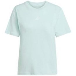 Moteriški medvilniniai marškinėliai adidas, šviesiai mėlyni