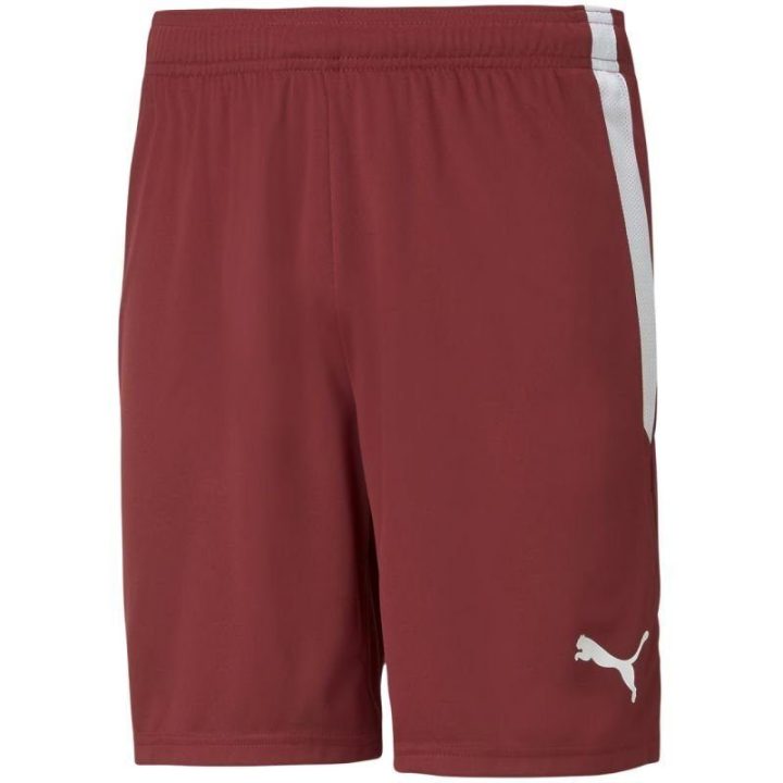 Vyriški greitai džiūstantys šortai Puma teamLIGA, bordo