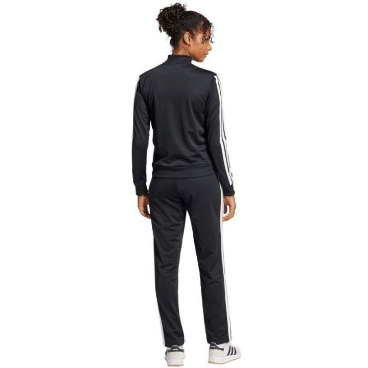 Moteriškas sportinis kostiumas adidas Essentials 3-Stripes, juodas