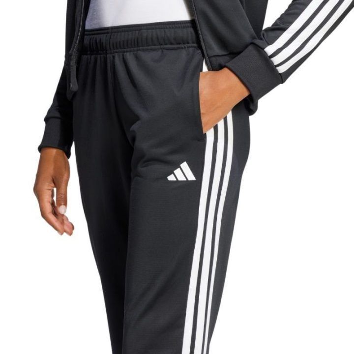 Moteriškas sportinis kostiumas adidas Essentials 3-Stripes, juodas