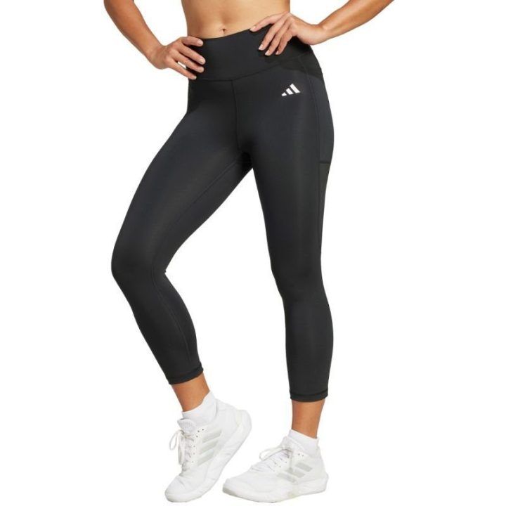 Moteriškos 3/4 tamprės adidas Optime Essentials Stash, juodos