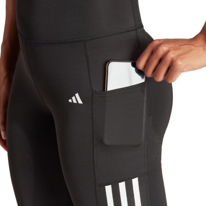 Moteriškos pilno ilgio tamprės adidas Optime 3-Stripes, juodos