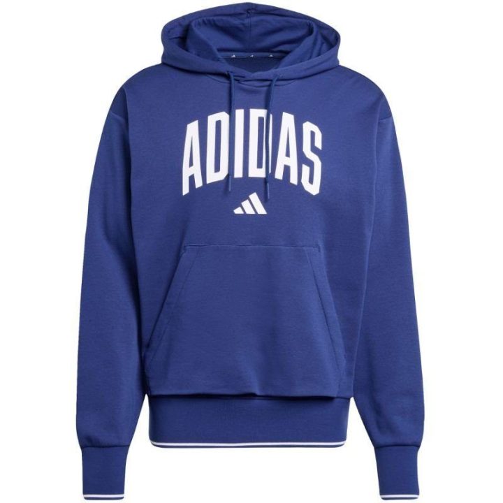 Vyriškas džemperis su gobtuvu adidas Collegiate, tamsiai mėlynas