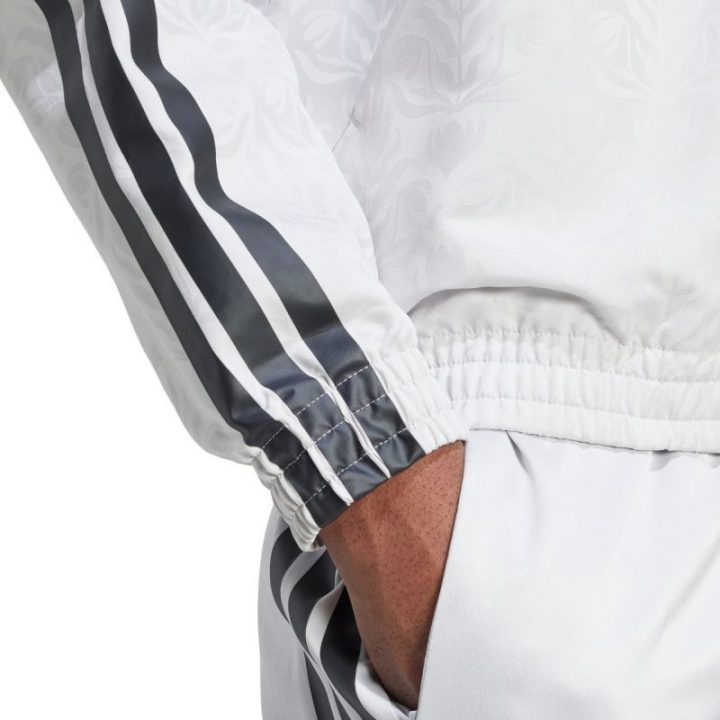 Vyriškas džemperis su užtrauktuku adidas Tiro WV TT Q3, baltas