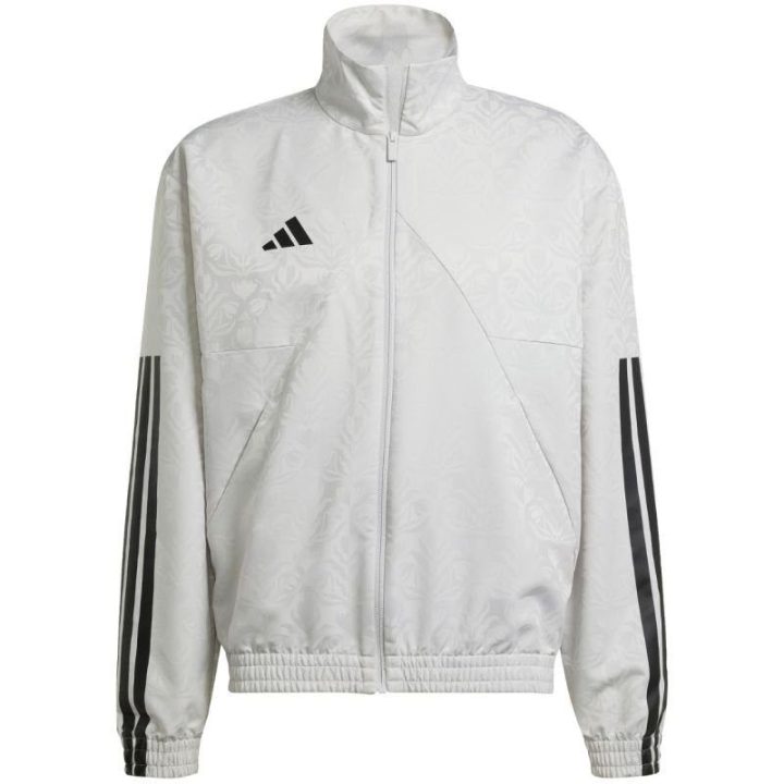 Vyriškas džemperis su užtrauktuku adidas Tiro WV TT Q3, baltas