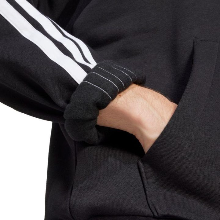 Vyriškas medvilninis džemperis su gobtuvu adidas Essentials 3-Stripes