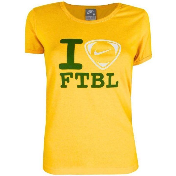 Moteriški medvilniniai marškinėliai Nike I Love Ftbl