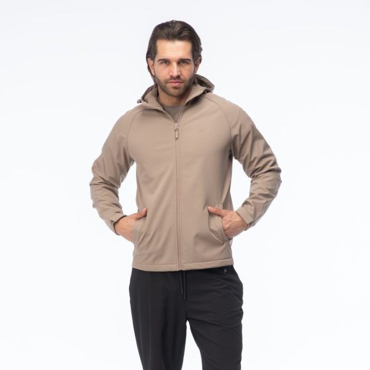 Vyriška softshell striukė su reguliuojamu gobtuvu Martes