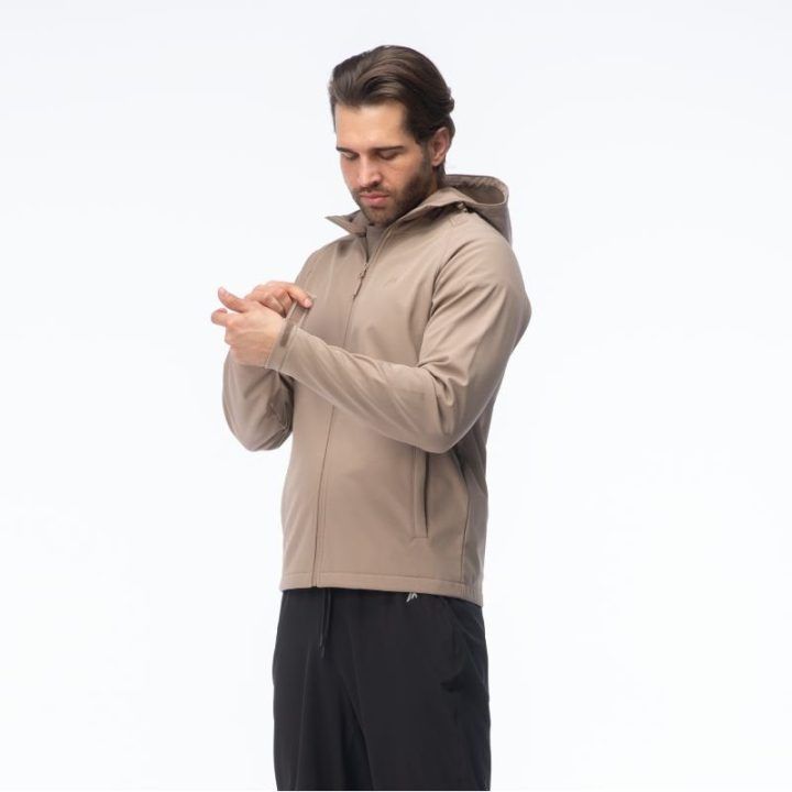 Vyriška softshell striukė su reguliuojamu gobtuvu Martes