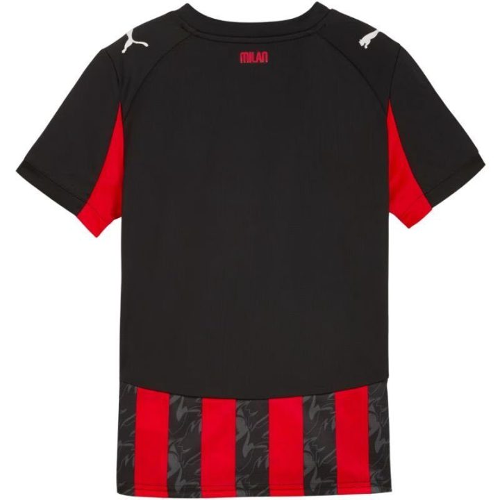 Vaikiški futbolo marškinėliai Puma AC Milan, juodi ir raudoni