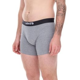 Vyriškos medvilninės bokserinės kelnaitės Levi's, 3 vnt., pilkos