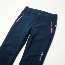 Softshell kelnės vaikams Trollkids Fjell, tamsiai mėlynos
